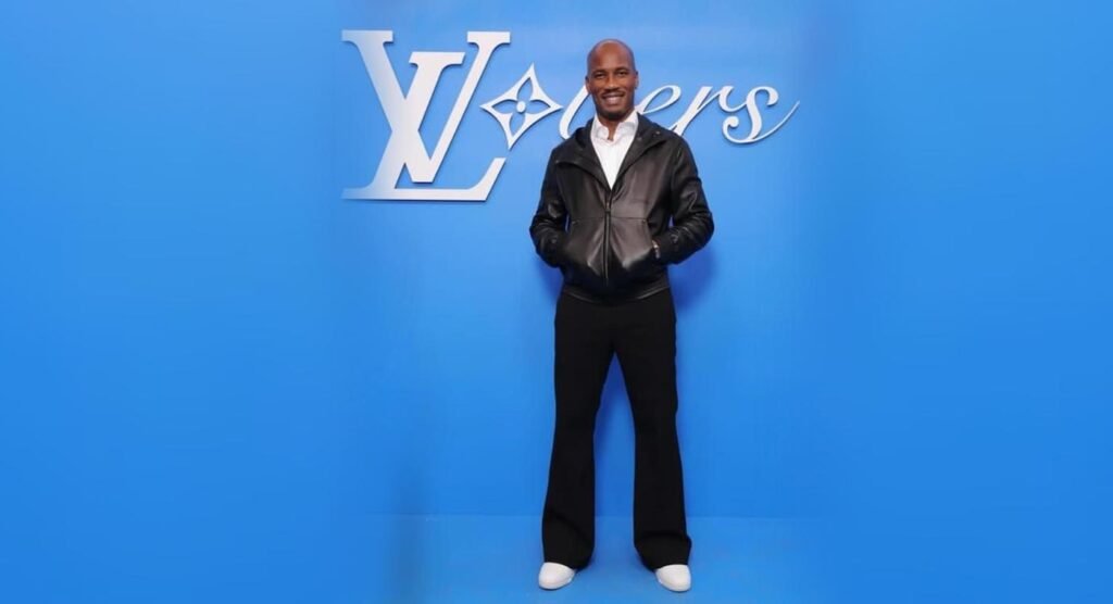 Didier Drogba au defile de louis vuitton