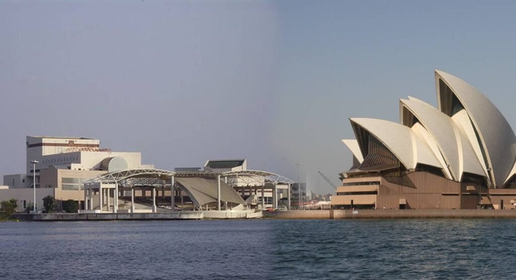 Le Palais de la Culture Bernard Binlin-Dadié d'Abidjan vs la Maison d'Opéra de Sydney