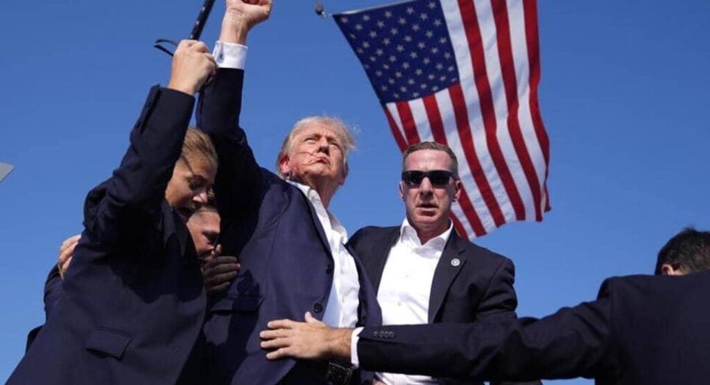 une image forte de Donald Trump